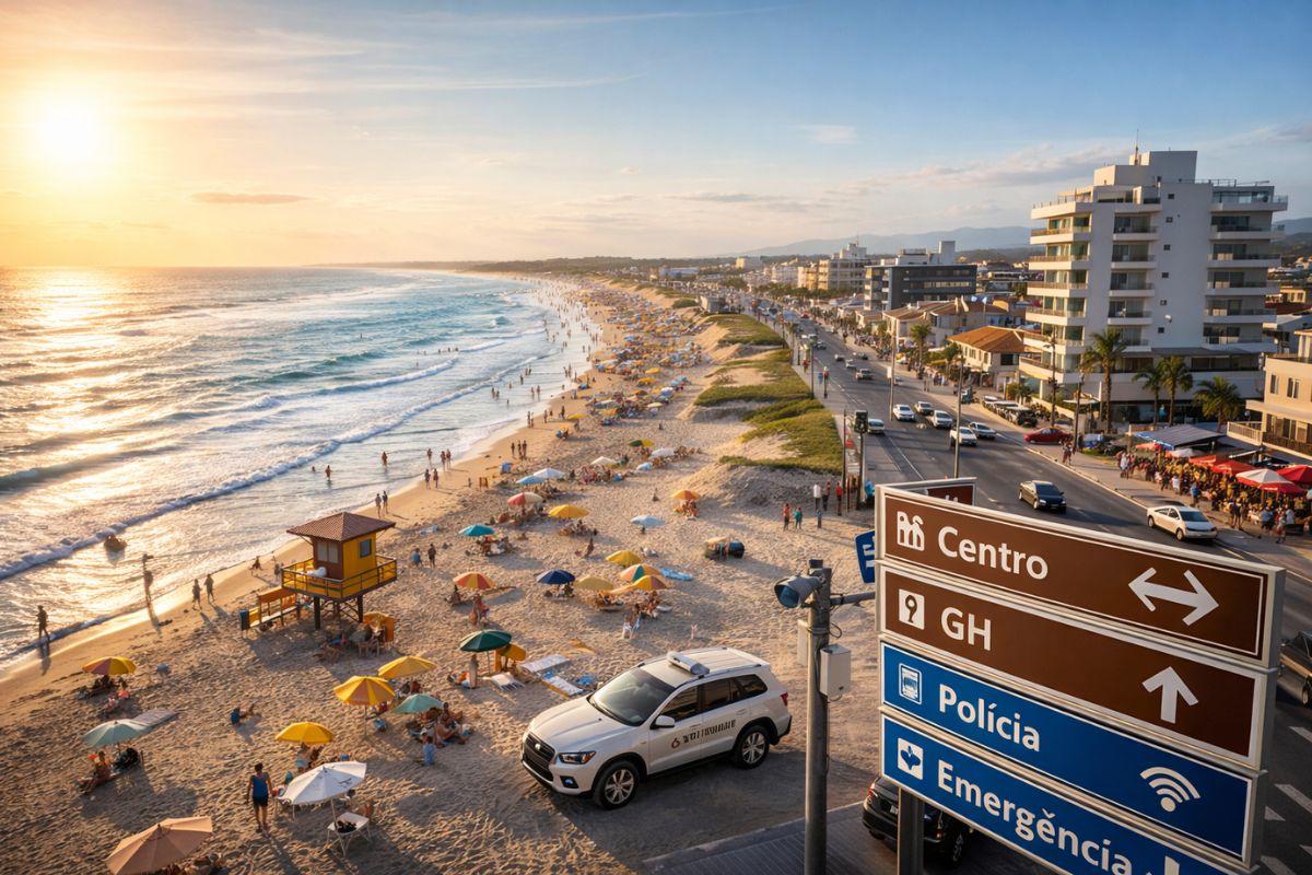 cidade de praia no Sul de Santa Catarina: Araranguá entra no Mapa do Turismo em 2026, com ecoturismo no Morro dos Conventos e foco em infraestrutura, segurança, saúde e demanda.