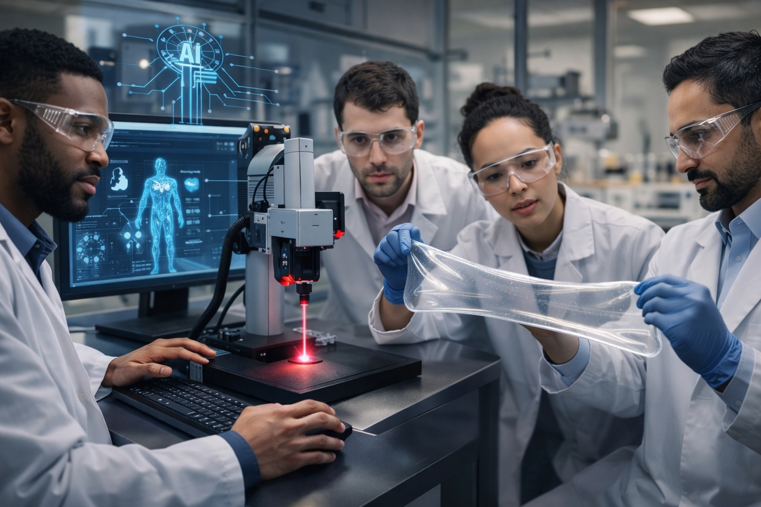 Cientistas da Carolina do Norte criam material ultraflexível que estica cinco vezes de tamanho, repele qualquer líquido, resiste a deformações extremas por mais de 5000 vezes e promete revolucionar no mundo a indústria de eletrônicos, tecidos, robótica e medicina