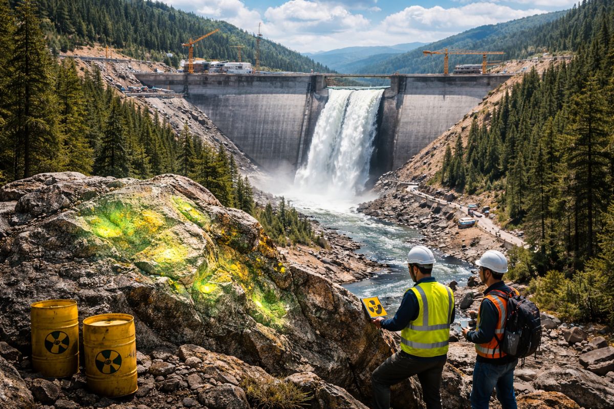 Colorado ergue megabarragem de 100 metros no meio da floresta para garantir água a 800 mil pessoas, mas descobre urânio no granito e agora decide entre atrasar, diluir ou tratar