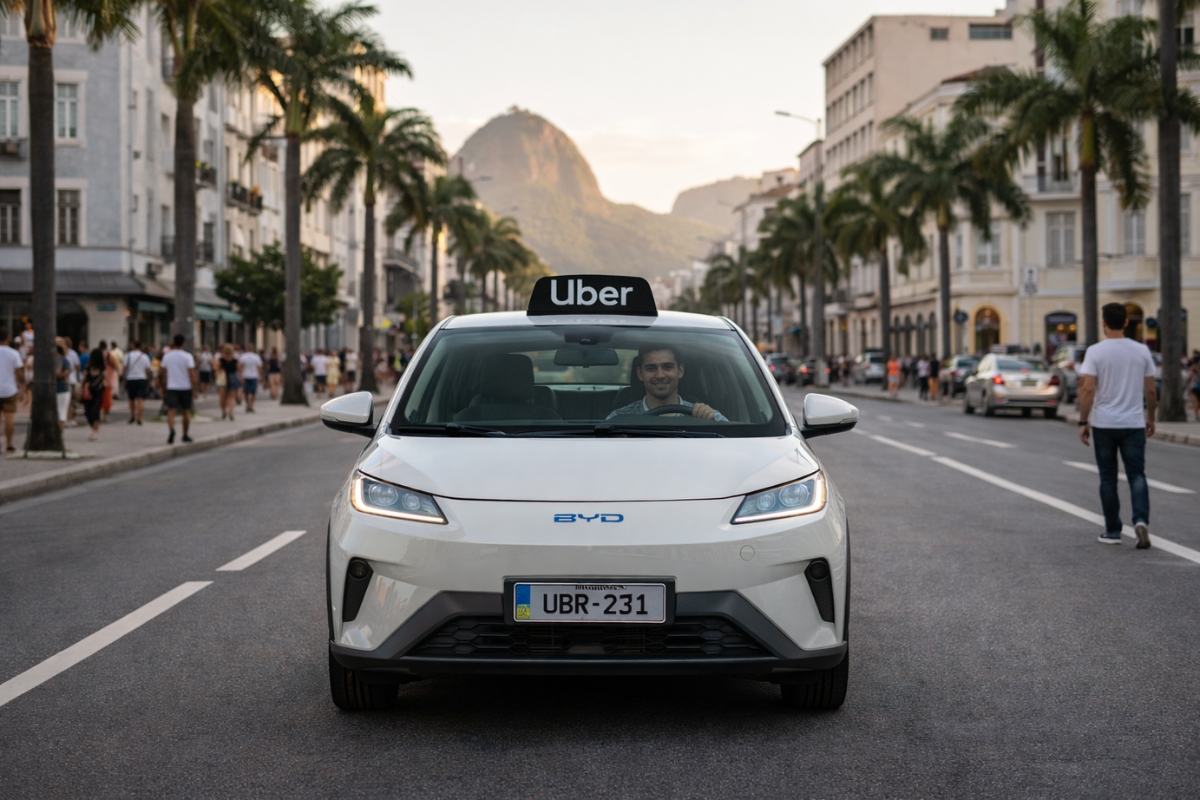 Com BYD Dolphin Mini seminovo a R$ 90 mil em 2026, motoristas de Uber e 99 comparam custo de energia, economia mensal e revisões simplificadas para saber se o elétrico virou a melhor ferramenta de lucro no app