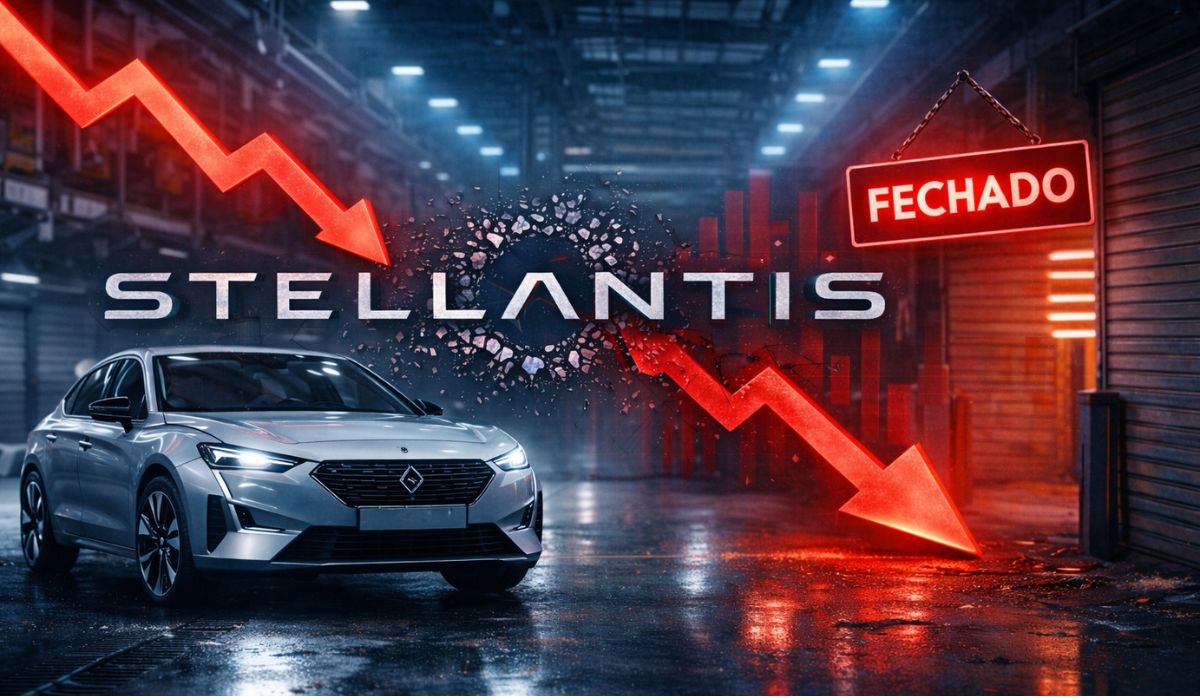 Stellantis revisa plano elétrico, reconhece impacto de € 22,2 bilhões e cancela gigafábricas na Europa após queda na demanda.