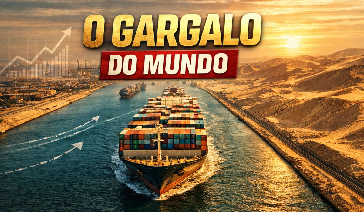Canal de Suez liga Mediterrâneo e Mar Vermelho, encurta rotas Europa-Ásia e expõe impactos de expansões e bloqueios no comércio global.
