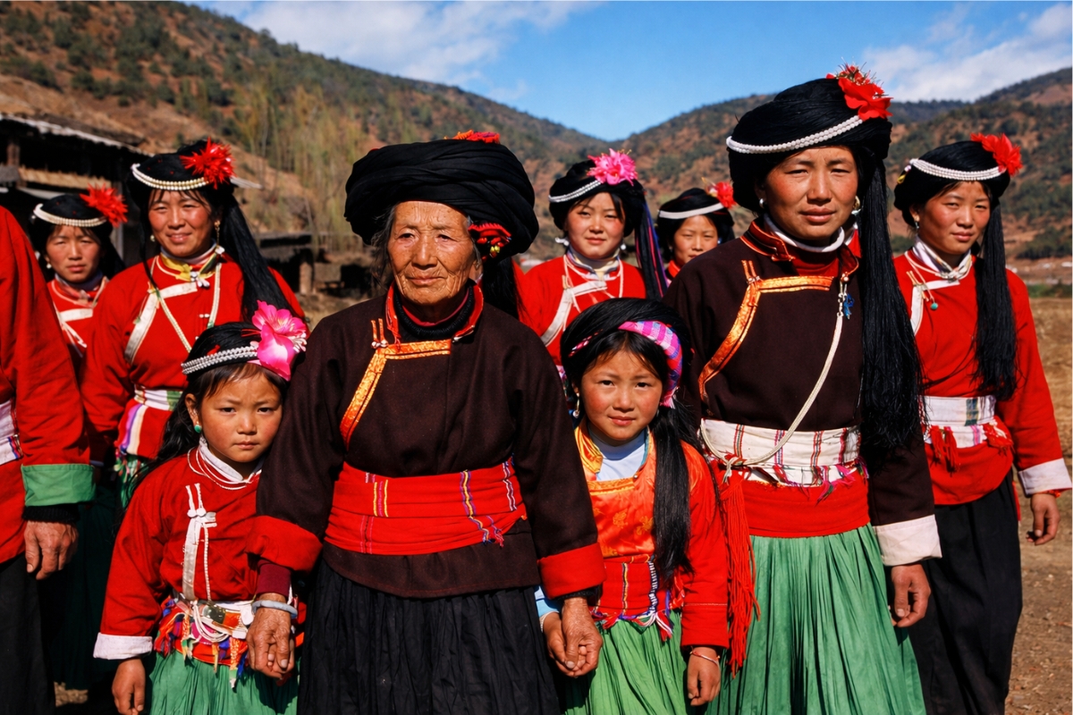 Nesta sociedade do sudoeste da China, são as mulheres que mandam e sustentam um sistema matriarcal milenar, onde herança, família e poder atravessam gerações