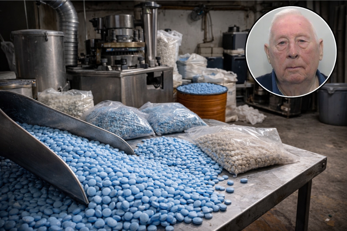 Um aposentado ganha US$ 3 milhões na loteria, deixa a vida tranquila no campo e usa o dinheiro para montar uma fábrica clandestina de comprimidos, chegando a faturar US$ 360 milhões