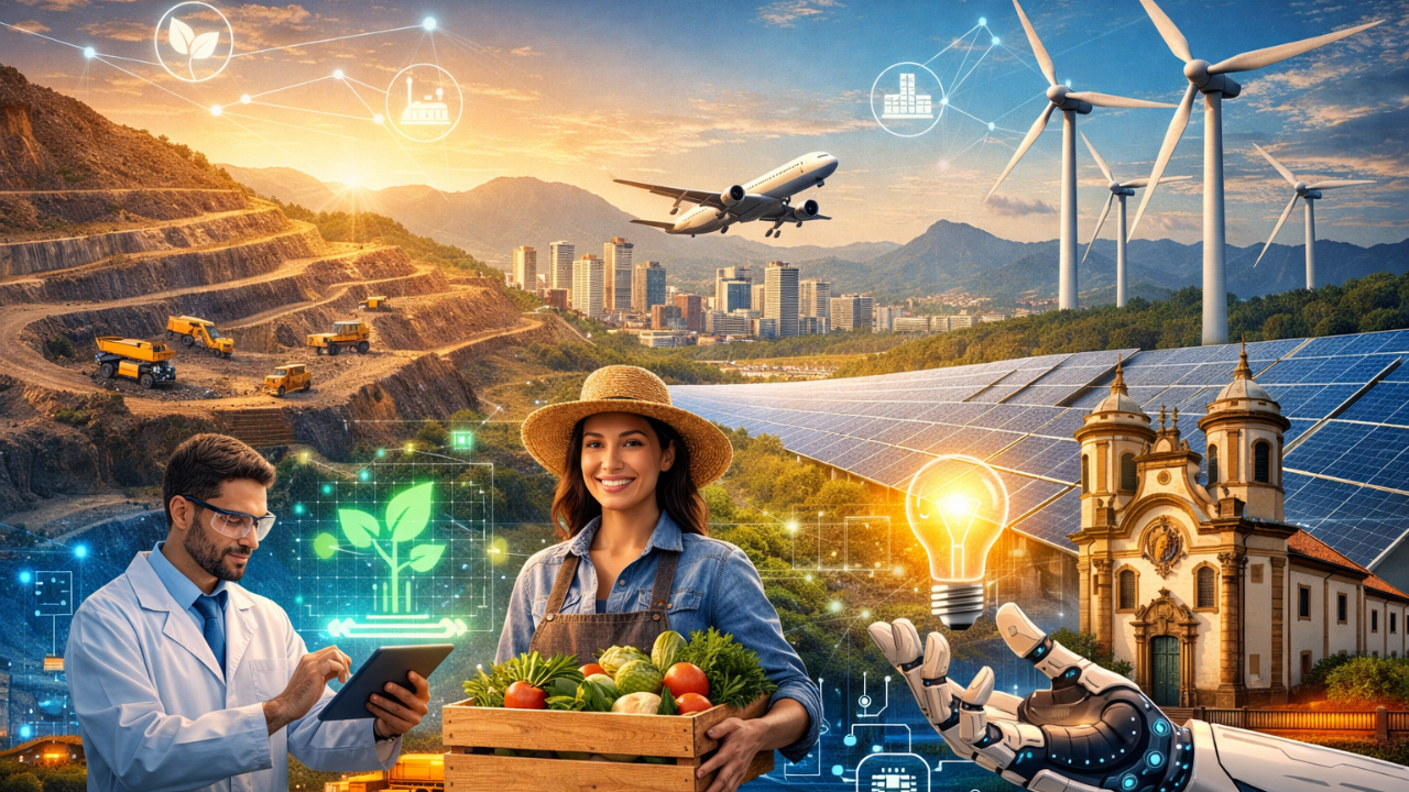 Projeto Parceiros do Futuro destaca diversificação econômica, inovação tecnológica e economia verde como motores do crescimento em Minas.