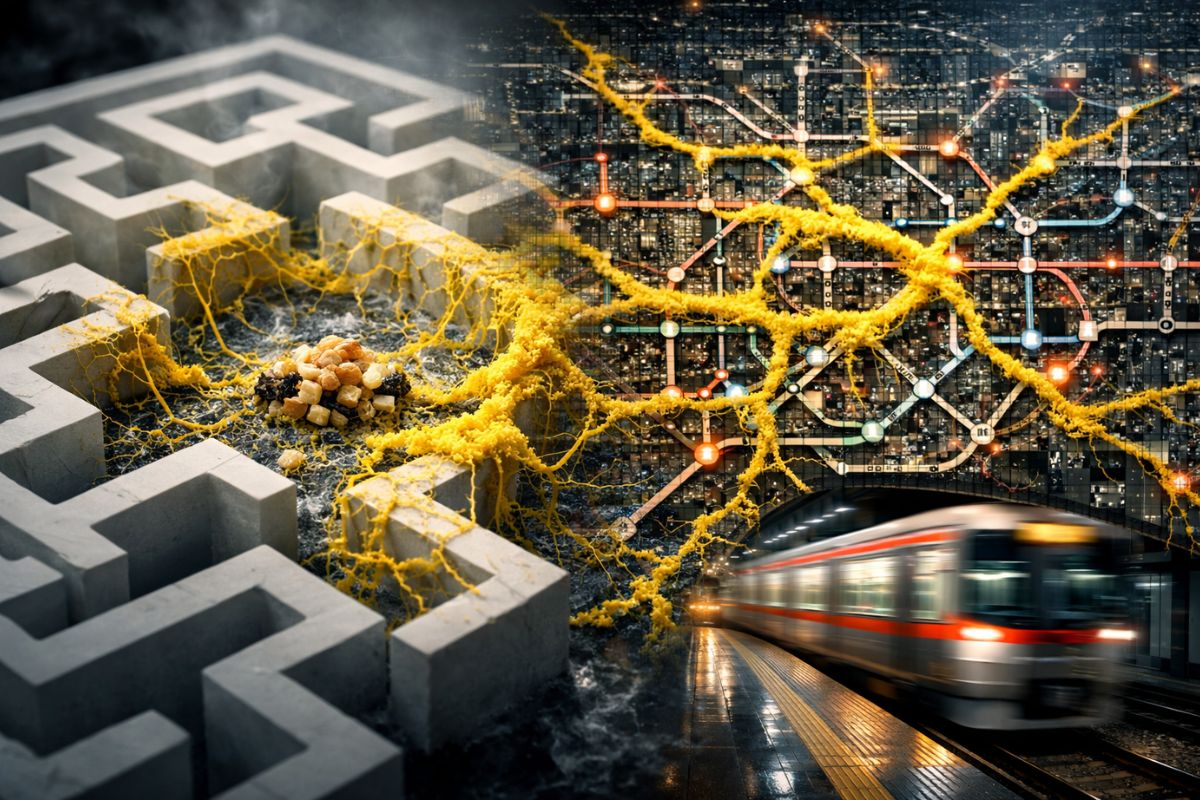 O organismo sem cérebro enfrenta labirintos no ambiente e mostra como a inteligência distribuída gera decisões eficientes sem comando central.