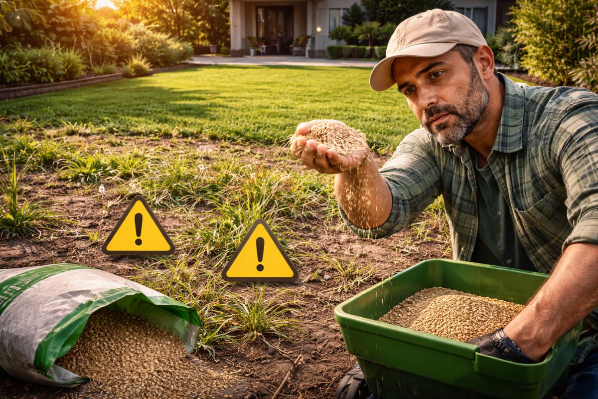 Entenda por que plantar grama por semente no Brasil parece barato, mas a grama esmeralda demora, o gramado sofre com mato e o custo real pode superar o tapete.