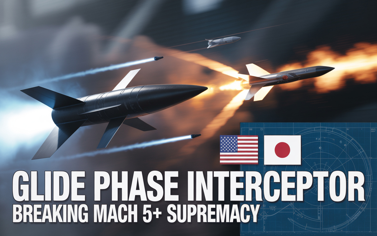 Estados Unidos e Japão correm contra o tempo para criar o primeiro míssil capaz de caçar armas hipersônicas ainda em voo planado: o Glide Phase Interceptor surge como a aposta para quebrar a supremacia Mach 5+ até o início da próxima década