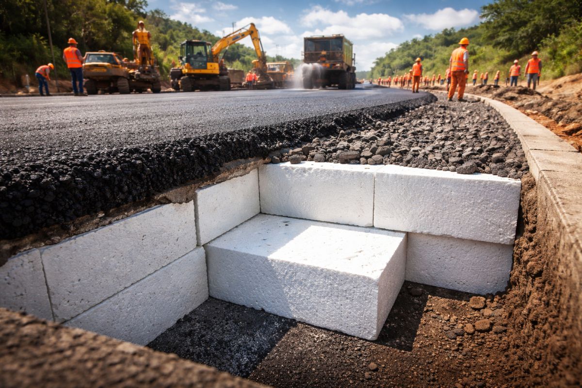 Estrada de isopor em Itajaí explica como o viaduto reorganizou o tráfego entre BR-101 e SC-486.