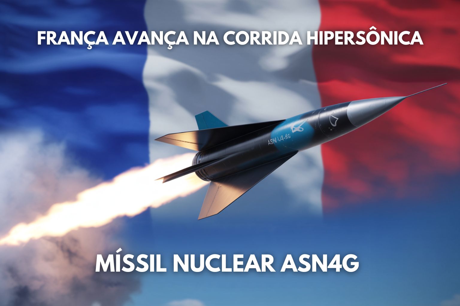 França avança na corrida hipersônica com o ASN4G: míssil nuclear de nova geração deverá voar acima de Mach 6, substituir o ASMP-A e garantir a dissuasão estratégica francesa até a metade do século