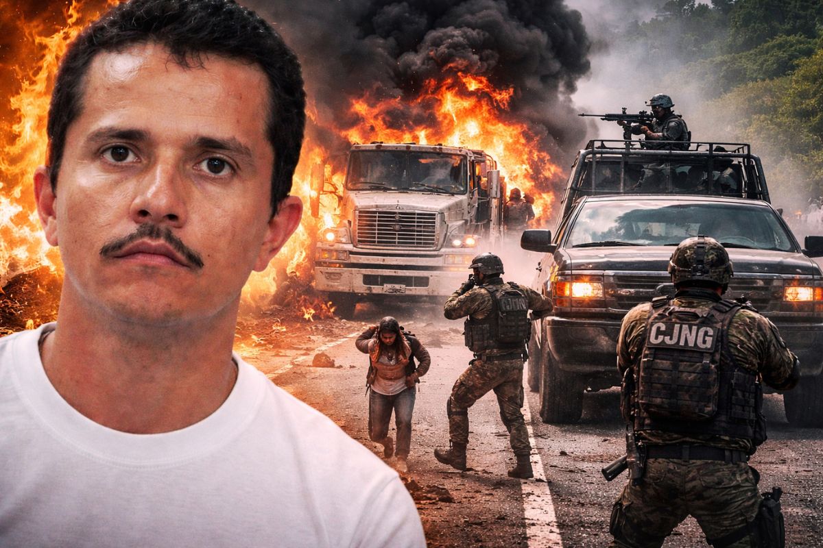 El Mencho e CJNG colocam o México em alerta com bloqueios, resposta do Estado e disputa interna que pode ampliar a violência após a ofensiva.