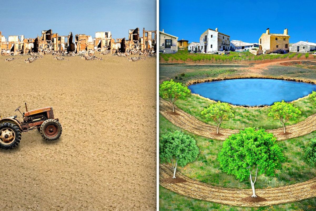 La Junquera transformou solo degradado em paisagem produtiva ao reorganizar água, restaurar ecossistemas e recuperar uma região abandonada do sul da Espanha por meio de ciência aplicada, restauração contínua e presença humana permanente.