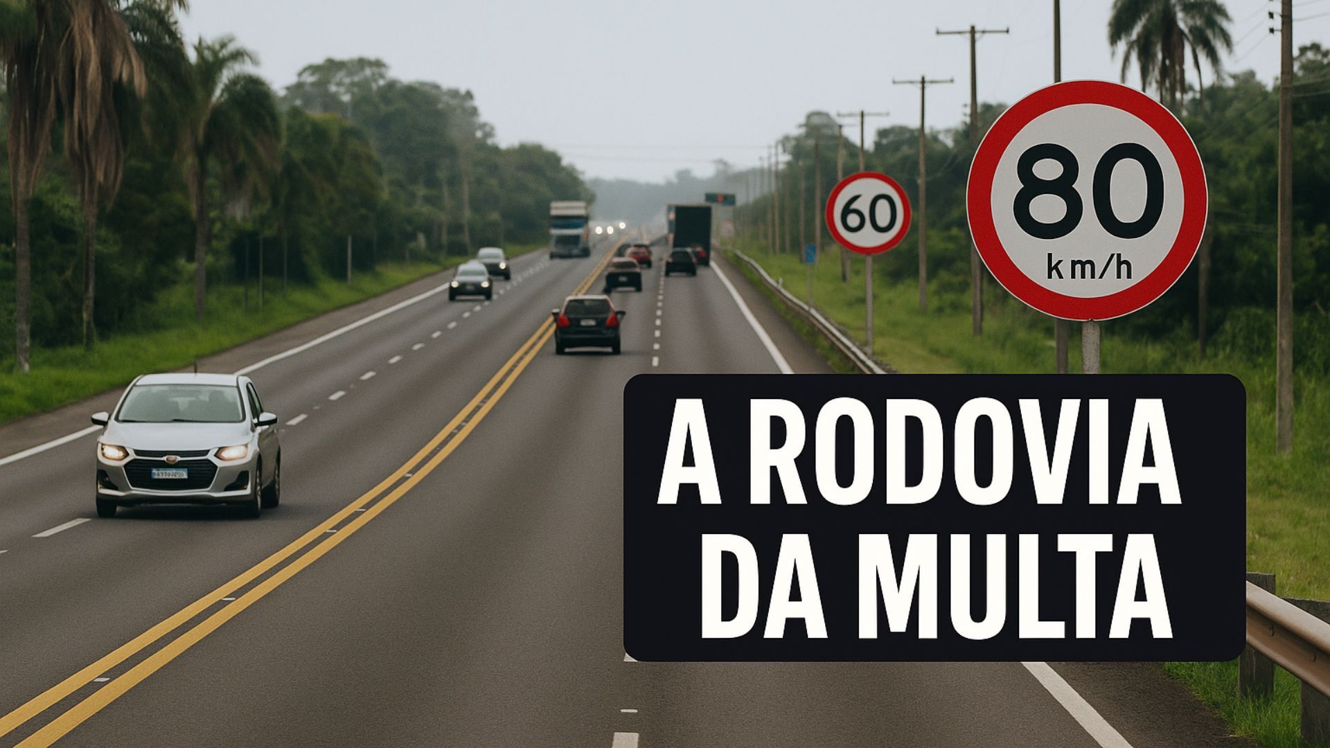 Trecho da SP-055 em Itanhaém gera multas por limites alternando entre 60 e 80 km/h, com fiscalização intensa e debate sobre sinalização.