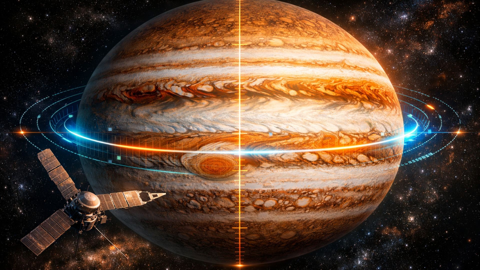 Novas medições da sonda Juno mostram que Júpiter é menor e mais achatado, levando cientistas a revisar dados clássicos do Sistema Solar