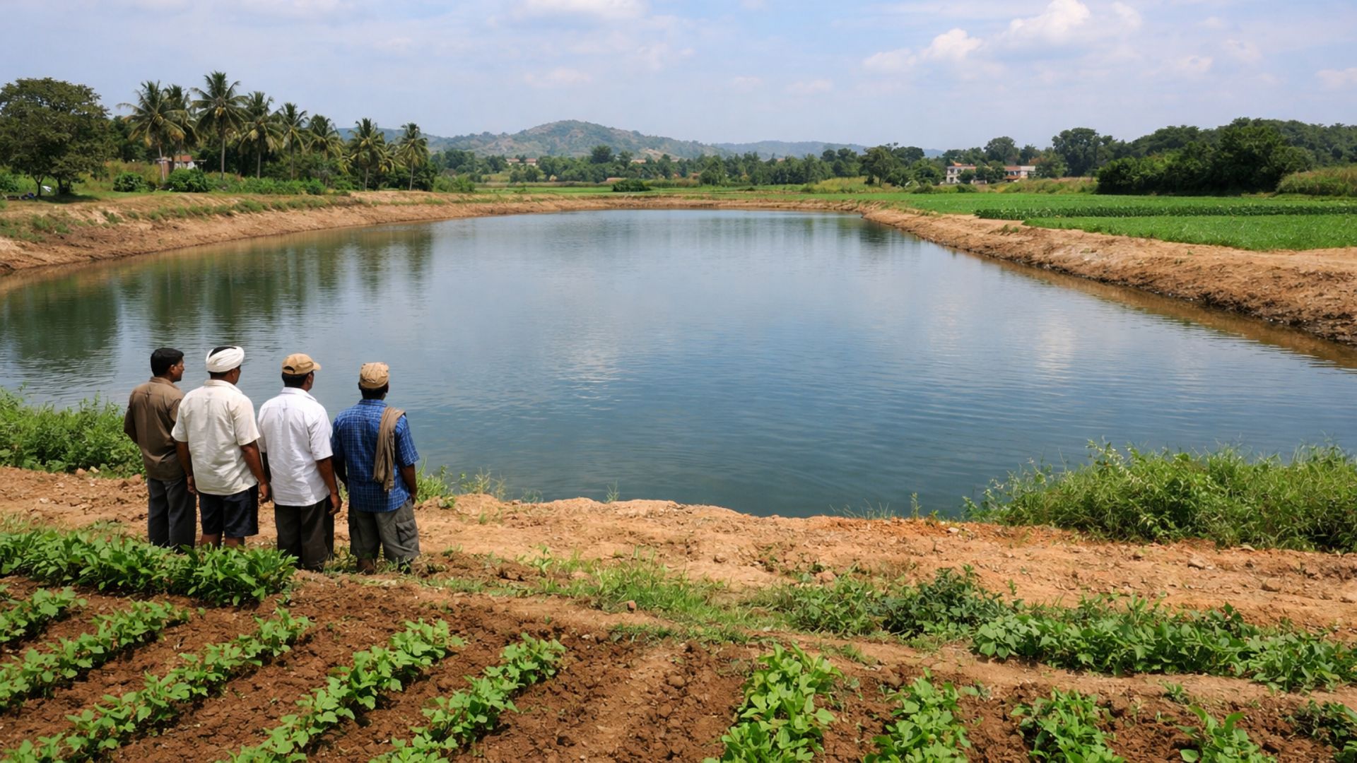 Comunidade na Índia recupera 12 lagos sem verba pública, reativa reservatório seco há 18 anos e garante água para duas safras agrícolas.