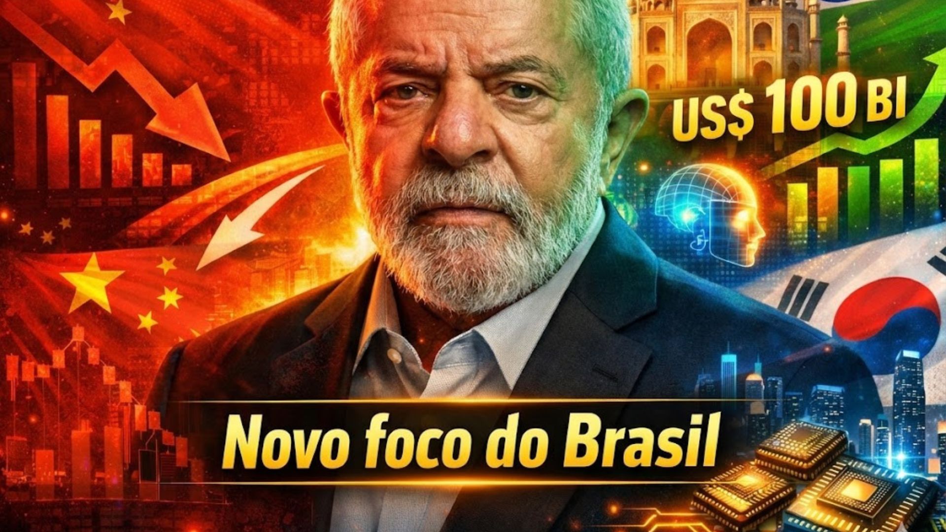 Lula aposta em Índia e Coreia do Sul para reduzir dependência da China e ampliar comércio em tecnologia e minerais críticos.