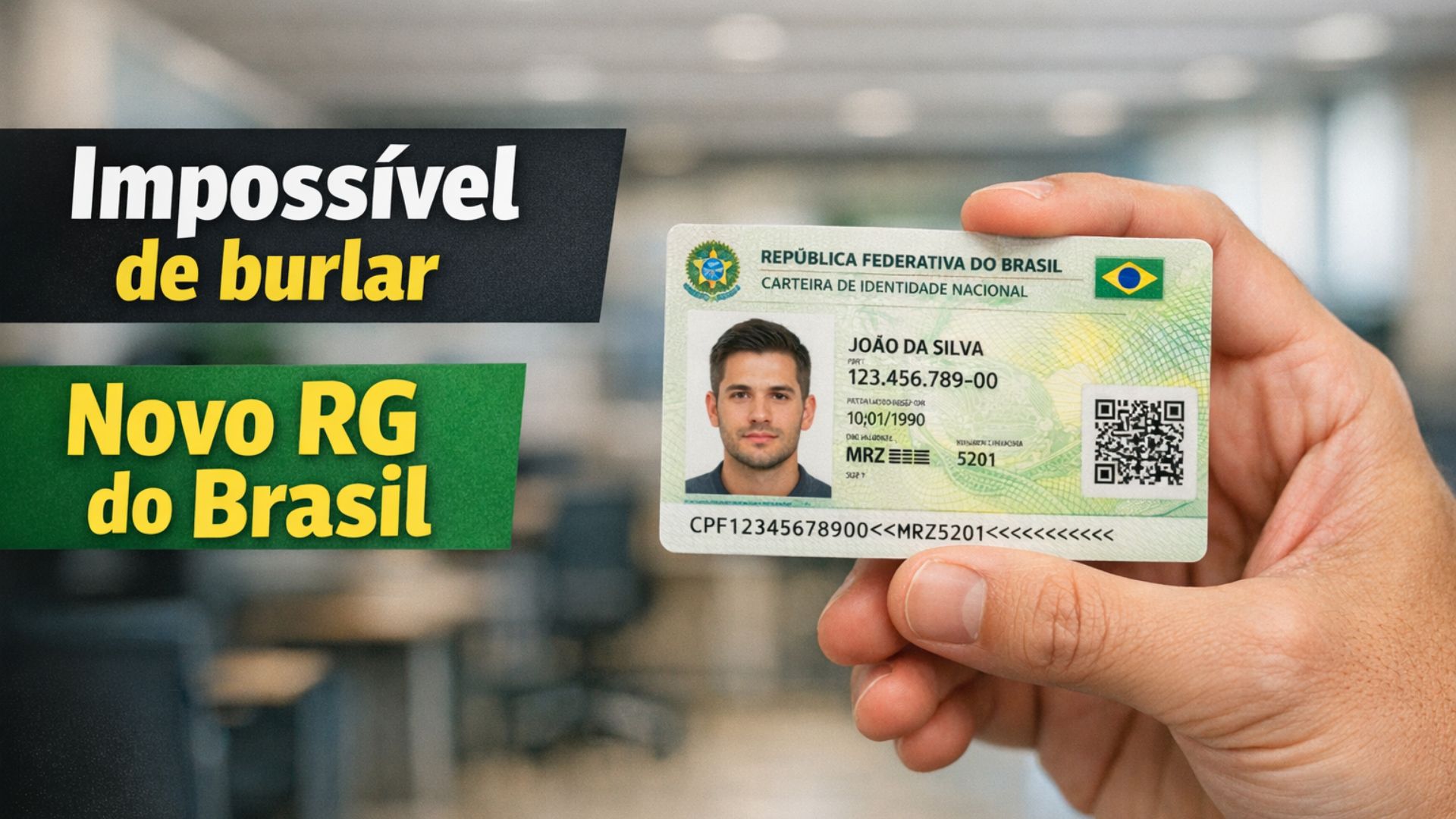 Nova Carteira de Identidade Nacional é até 10 vezes mais segura que o RG antigo e registra 86,9% de autenticações sem risco de fraude.