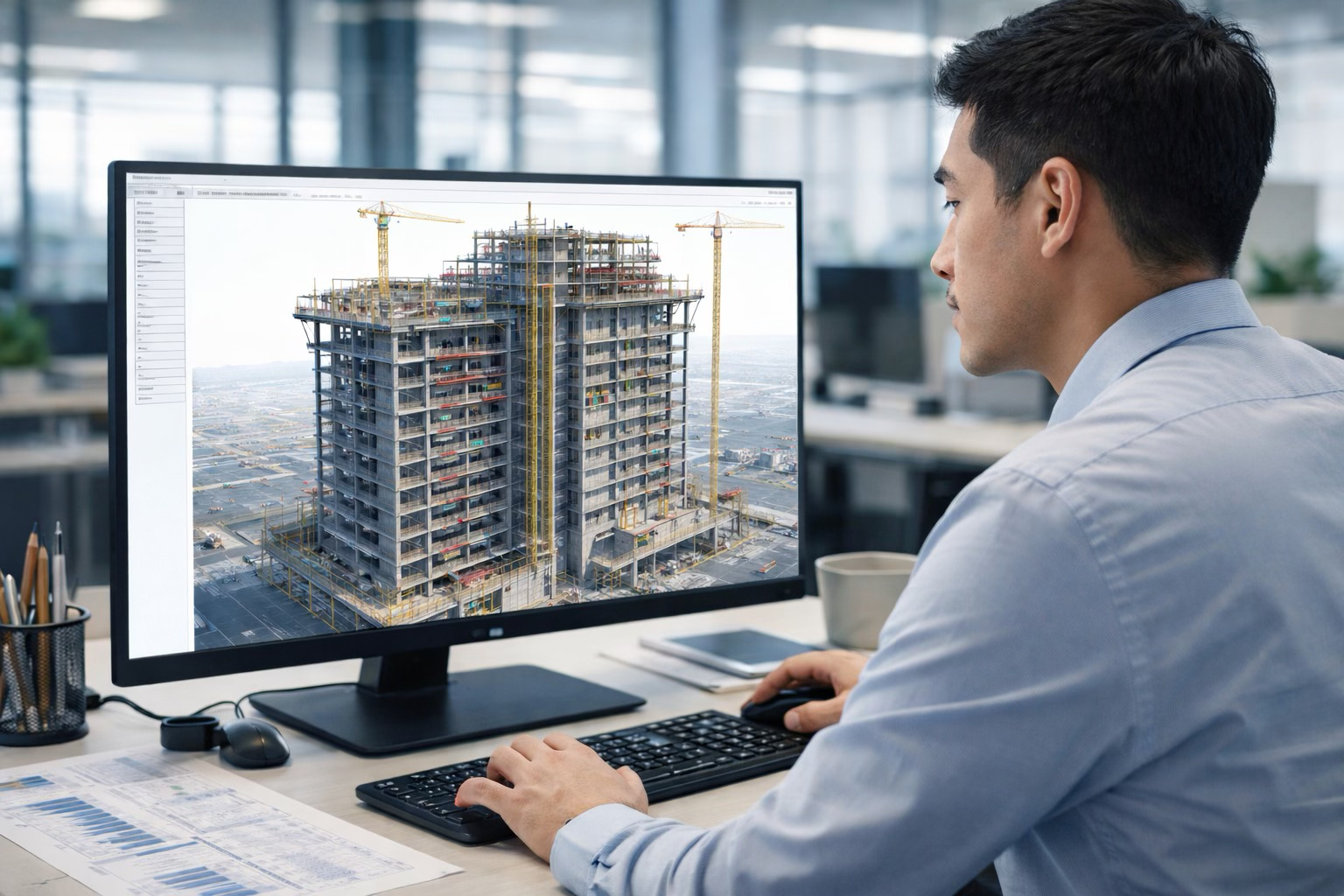 Japão revoluciona o jeito de projetar prédios, cria um gêmeo digital com IA que simula em tempo real 48000 cenários antes da obra de construção, chamando atenção de arquitetos e engenheiros no mundo