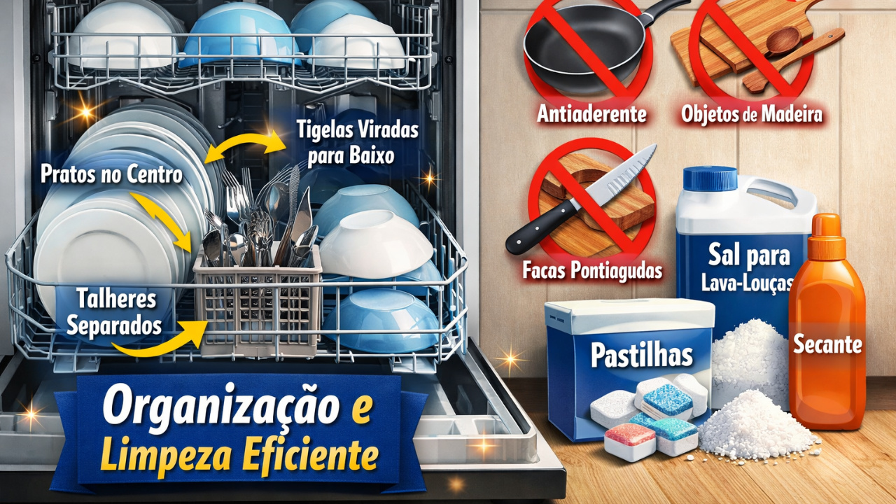 Veja como melhorar a organização da lava louças, alcançar limpeza eficiente e garantir manutenção correta com orientações de especialistas.