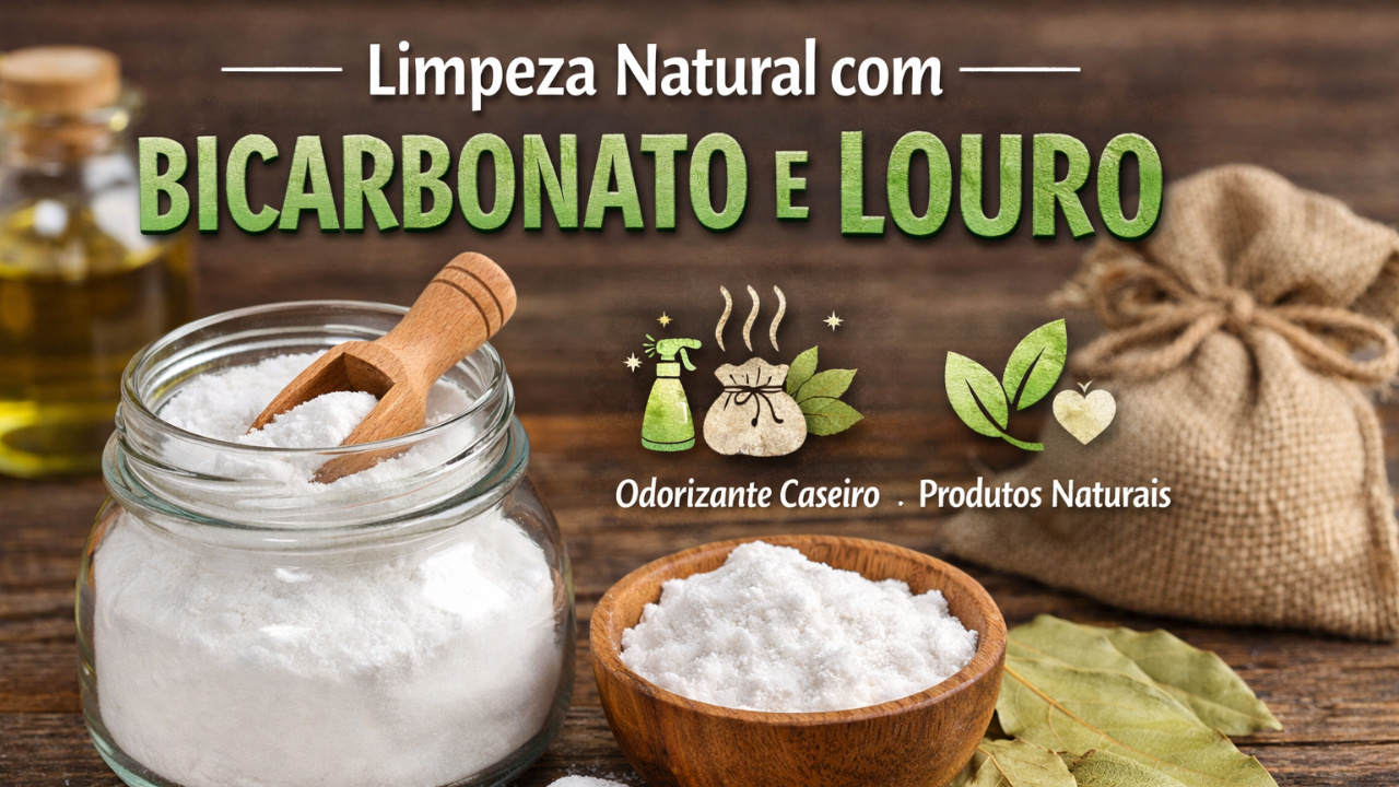 Mistura de bicarbonato e louro ganha espaço na limpeza natural por perfumar, reduzir odores e higienizar ambientes de forma econômica.