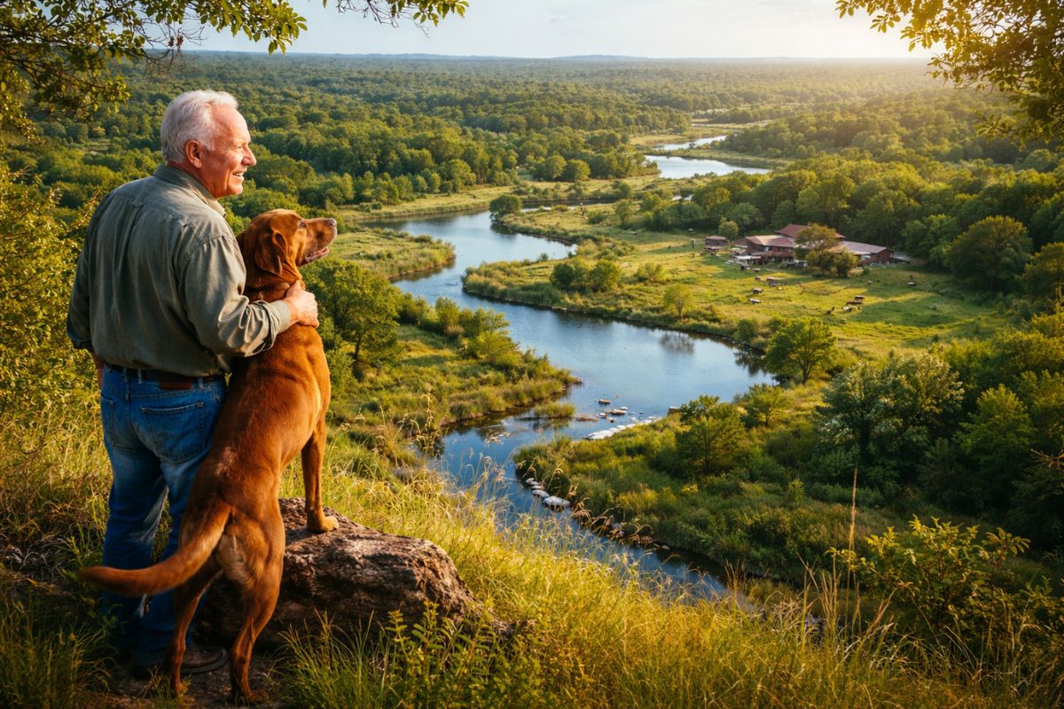 magnata e restauração de habitat: gramíneas nativas trazem nascentes e o riacho Miller volta a correr no Texas.