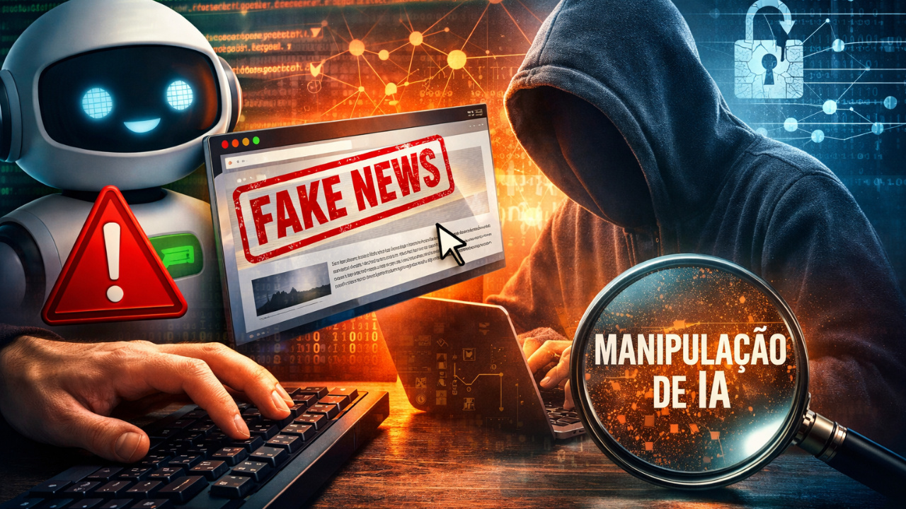 Manipulação de IA faz chatbots divulgarem informações falsas e amplia riscos de desinformação online e segurança digital.