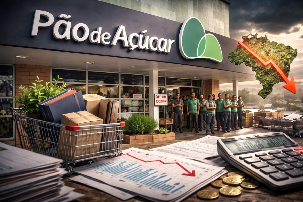 supermercado brasileiro: Grupo Pão de Açúcar cita risco de continuidade, expõe capital de giro pressionado e dívida bruta alta após prejuízo.