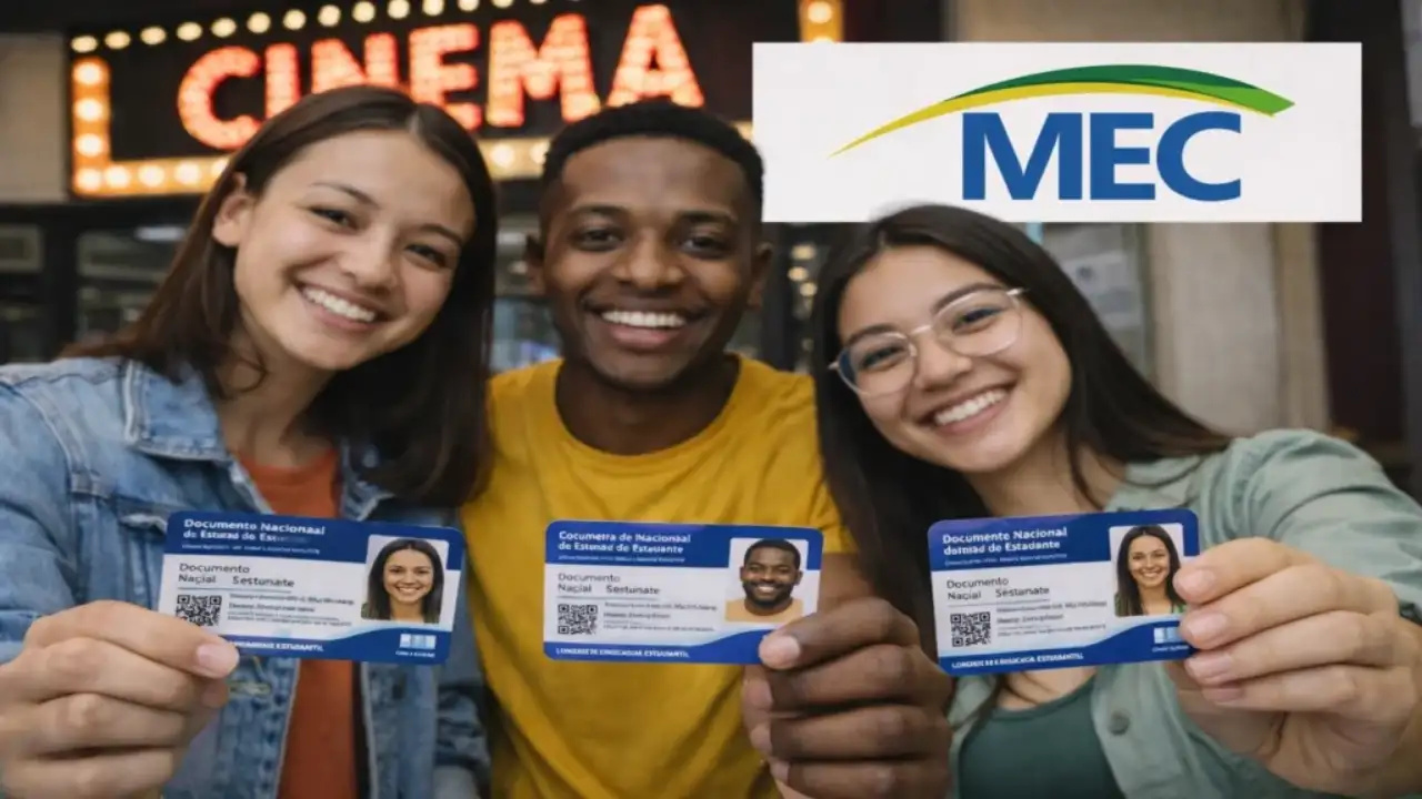 MEC - EVG - Instituto Federal - carteirinha do estudante - meia entrada - desconto em cinema - desconto em show