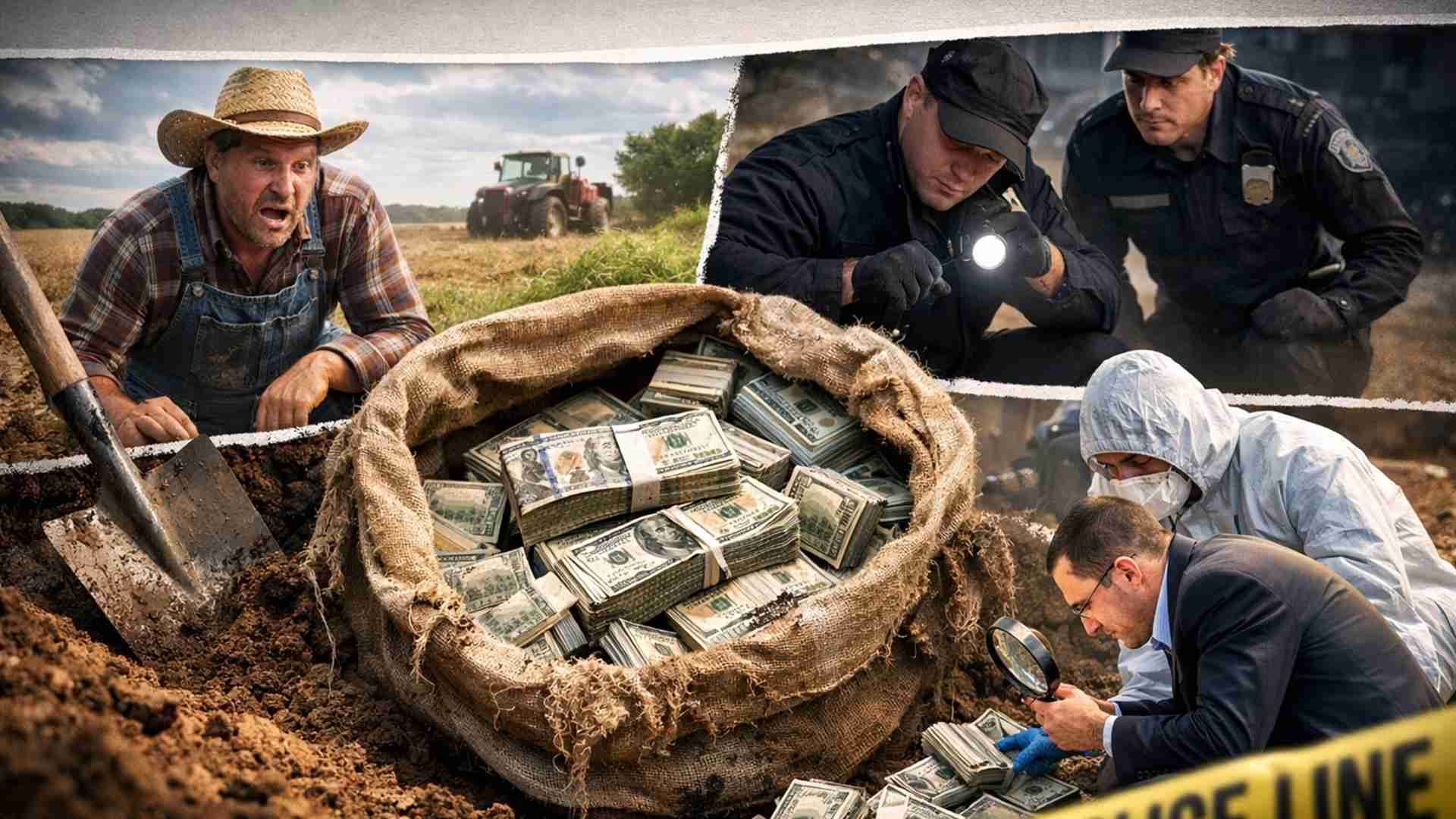 Agricultor encontra saco de notas com suspeita de milhões na Dinamarca, aciona a polícia e caso vira investigação oficial.