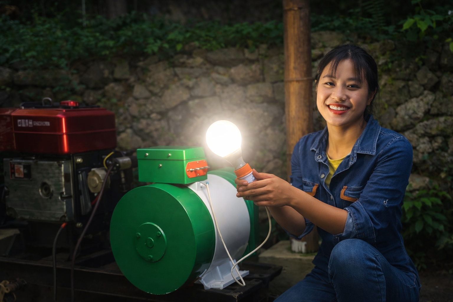 Nem máquinas gigantes, nem concreto, menina genial constrói usina hidrelétrica em 7 dias e gera eletricidade para áreas rurais habitadas por idosos na Ásia usando tubo, turbina, gerador artesanal e ensina o passo a passo como o sistema funciona
