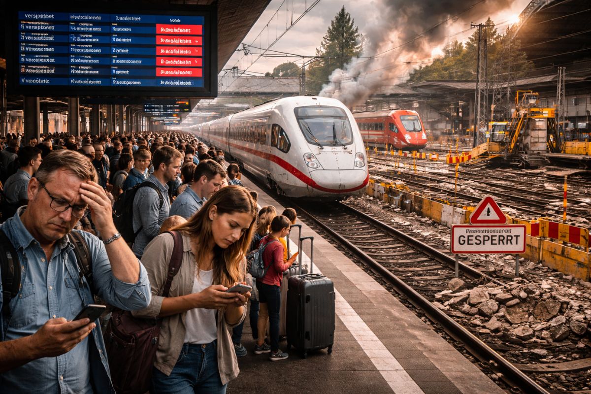 trens na Alemanha: Deutsche Bahn vê trens rápidos falharem e aposta em reestruturação em 2026 após atrasos, cortes e obras longas.