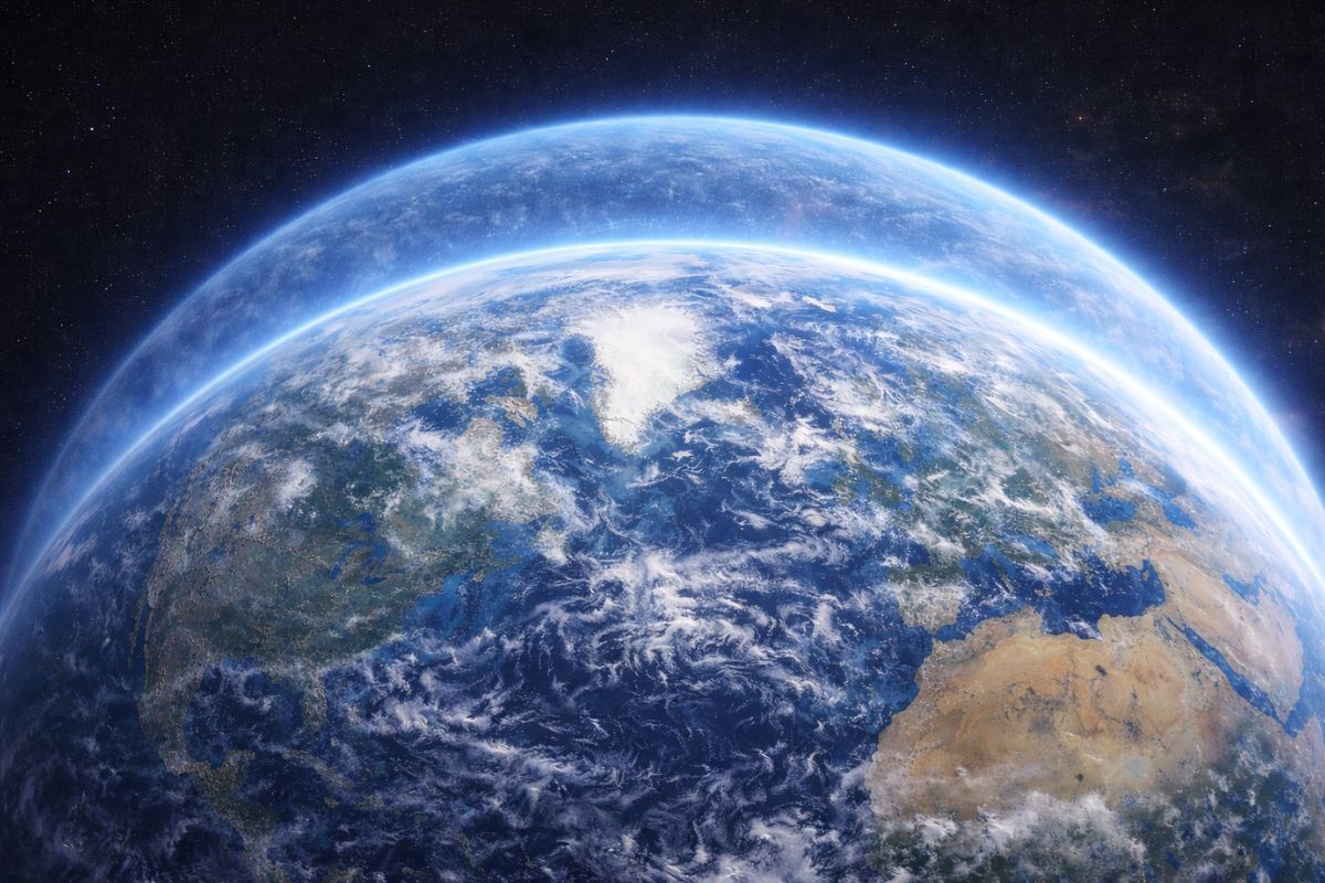 Para salvar a camada de ozônio, humanidade espalha 335.500 toneladas de químico eterno, cria chuva invisível global, contamina água, gelo do Ártico e até nosso sangue