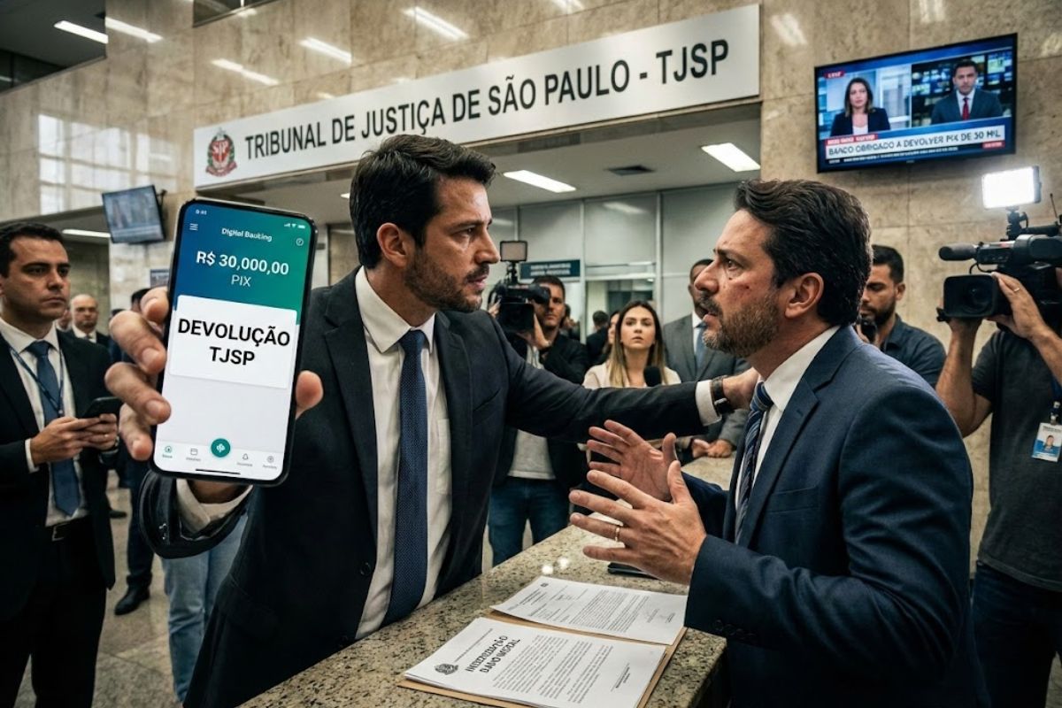 Pix errado retido por banco gera dano moral; Tribunal de Justiça de São Paulo manda estorno e devolução do valor à cliente.