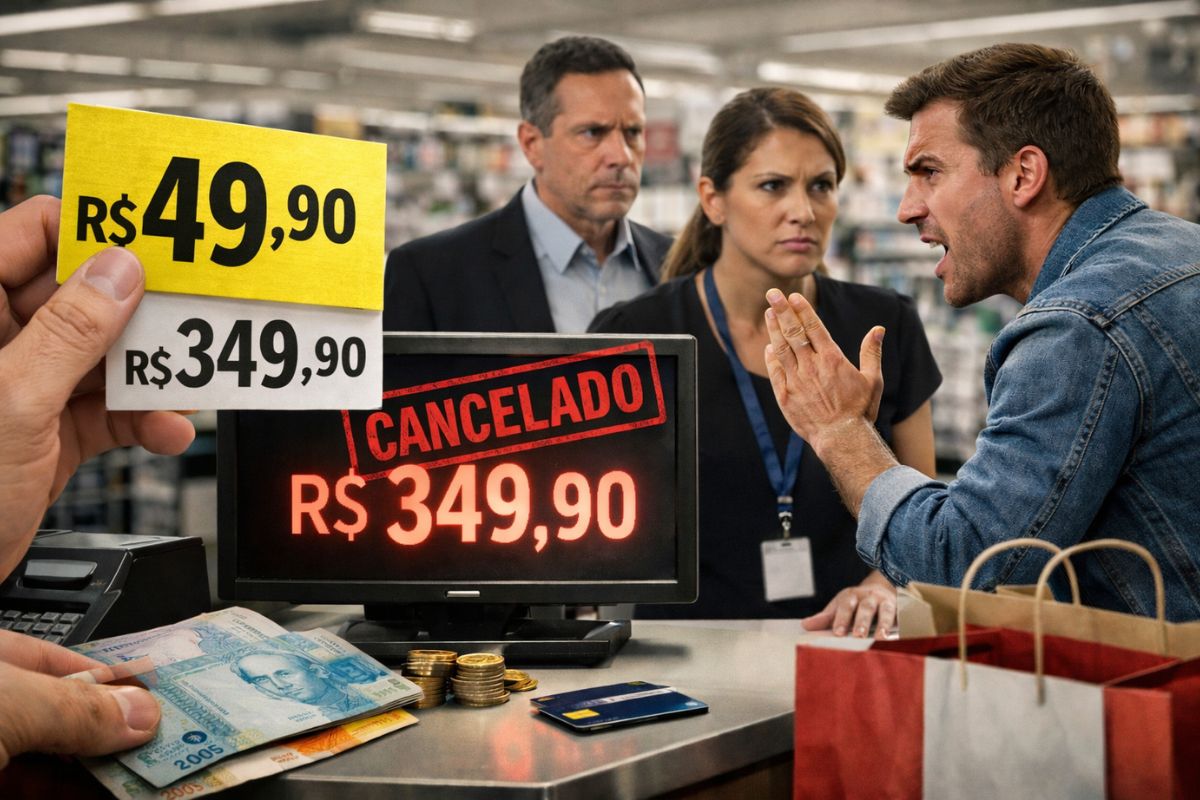 Entenda quando o preço precisa ser honrado: consumidor, oferta, erro grosseiro e limite por cliente explicam o que vale no caixa.