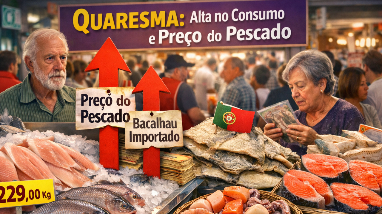 Quaresma impulsiona consumo de peixes, pressiona preço do pescado e encarece bacalhau importado no DF. Produção local tenta suprir demanda.