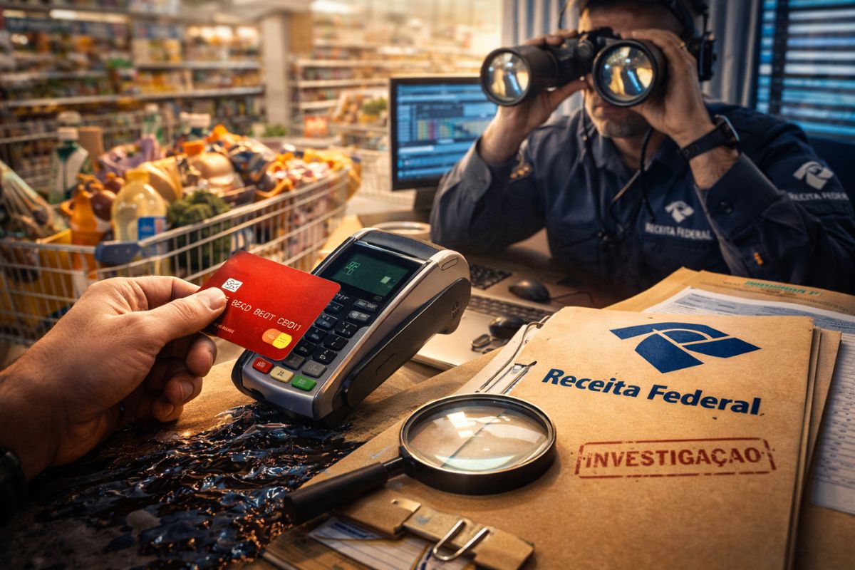 Receita Federal cruza cartão de crédito, renda, fatura e declaração para identificar consumo incompatível e pode convocar contribuintes a comprovar a origem do dinheiro, manter comprovantes e corrigir inconsistências por retificação quando necessário.