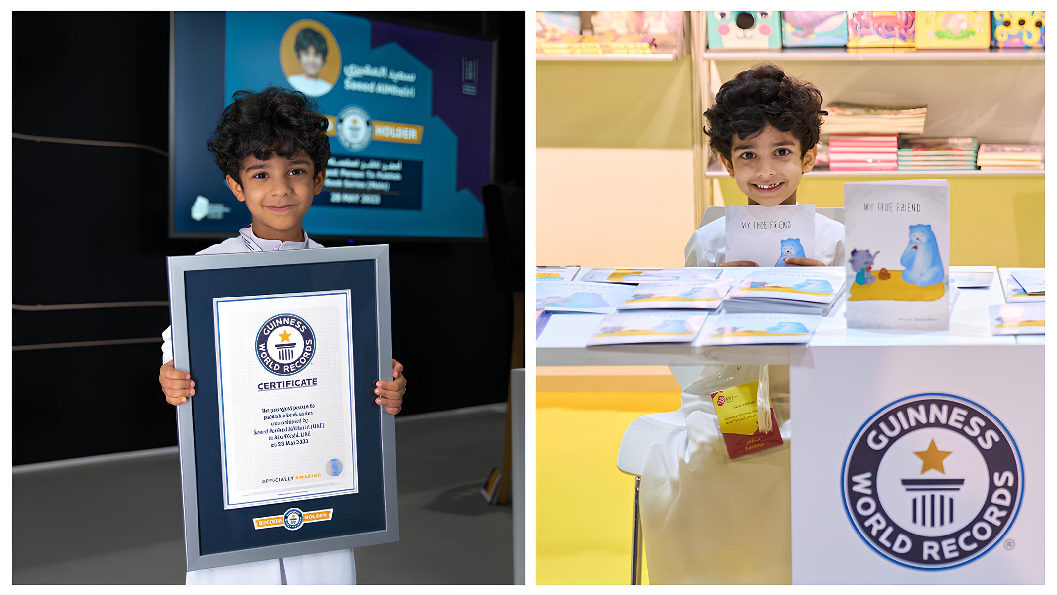 Aos 4 anos e 218 dias, Saeed Rashed AlMheiri entrou para o Guinness World Records ao publicar um livro infantil e vender mais de 1.000 cópias, tornando-se o autor mais jovem do mundo e reacendendo o debate sobre superdotação e infância