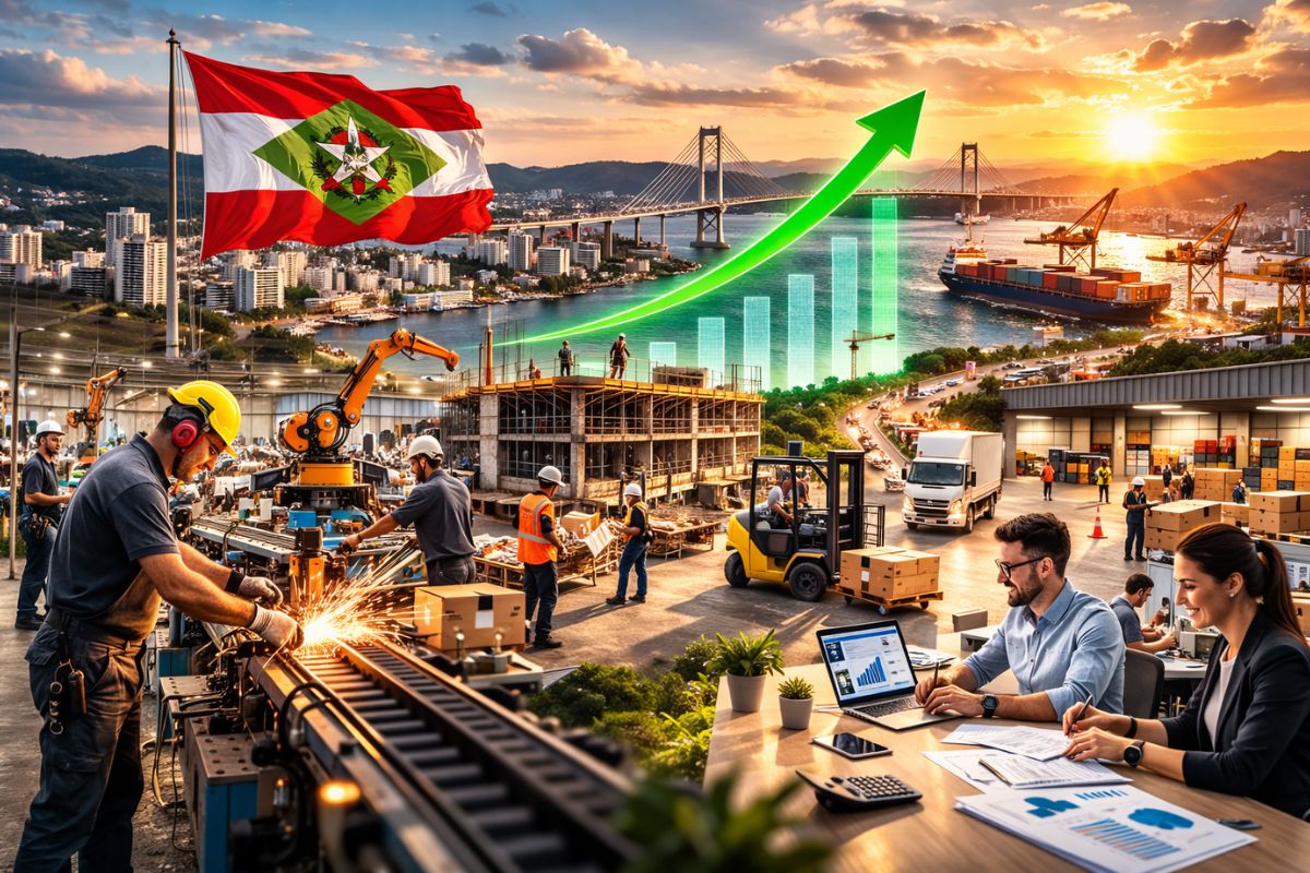 Em Santa Catarina, a menor taxa de desemprego do Brasil aparece na PNAD Contínua do IBGE com 2,2% no 4º trimestre de 2025 e informalidade de 25,7%, reforçando um mercado aquecido, renda acima da média e pressão por mão de obra.