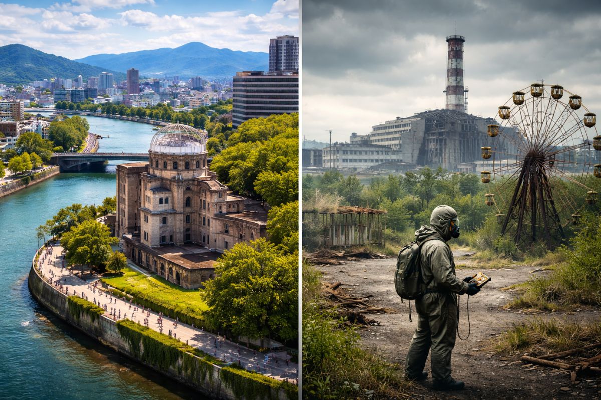 Se Hiroshima levou uma bomba atômica e hoje é cidade viva, por que Chernobyl continua deserta Entenda com física nuclear como essa comparação viral engana tanta gente (2)