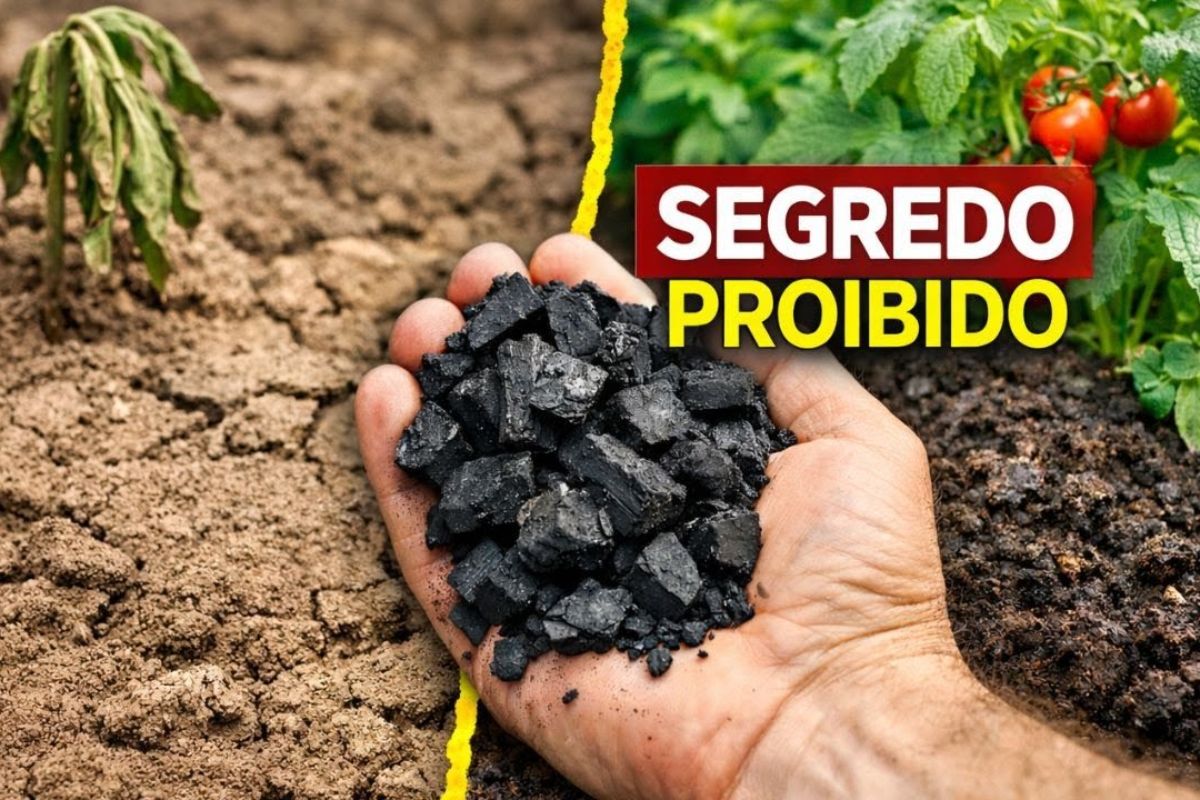Carvão vegetal no solo muda a horta: microrganismos ganham abrigo, nutrientes ficam mais disponíveis, a água dura mais e o canteiro estabiliza por mais tempo com rotina simples e observação constante.