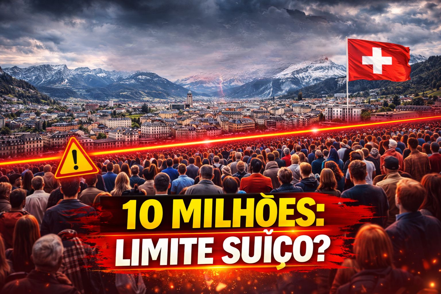 Com população perto de 9 milhões, a Suíça votará em 2026 proposta para limitar o país a 10 milhões de habitantes até 2050 e reacende debate sobre imigração e economia