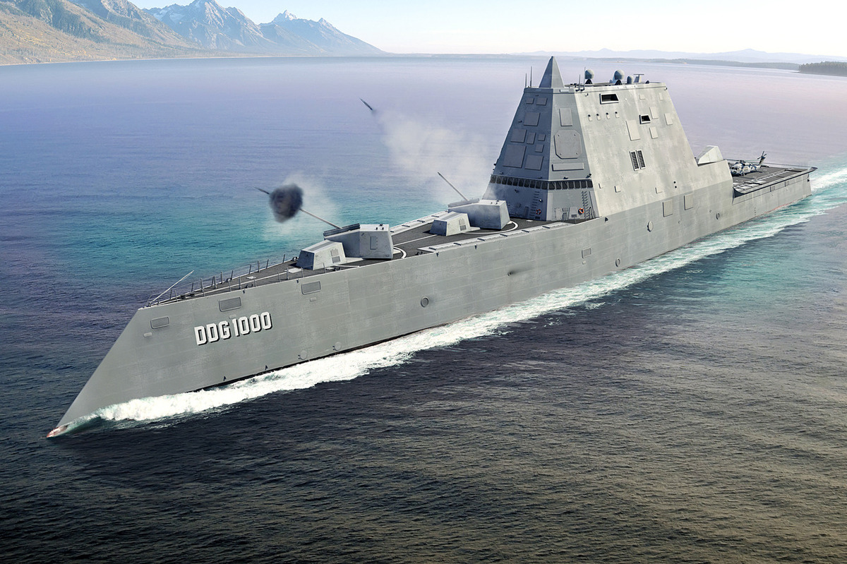 Com quase 190 metros de comprimento, 16 mil toneladas de deslocamento e um sistema elétrico capaz de gerar até 78 megawatts, os destróieres Zumwalt foram concebidos como navios furtivos preparados para lasers, railguns e mísseis hipersônicos