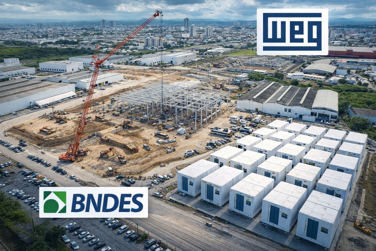 Megafábrica de baterias em Santa Catarina amplia armazenamento de energia, tem apoio do BNDES e coloca o estado na corrida industrial da transição energética.