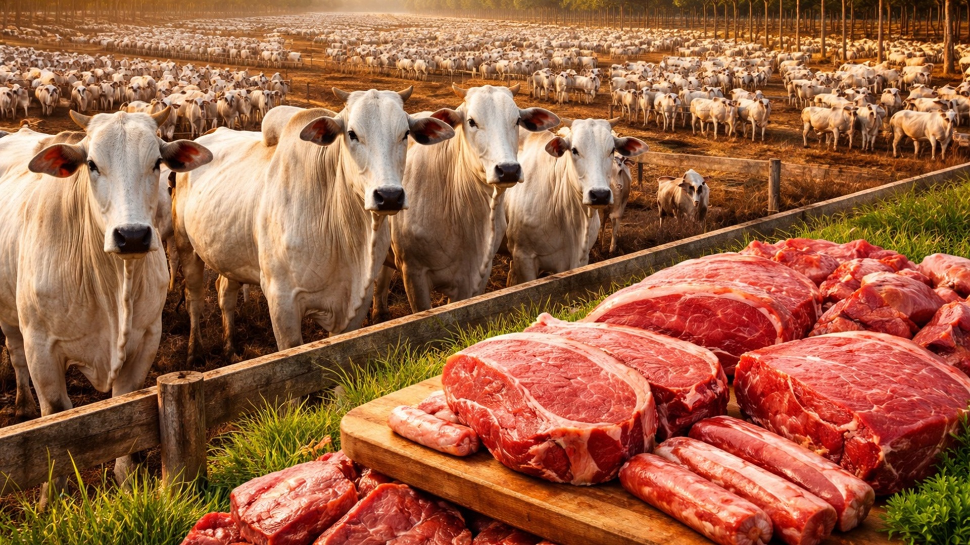 Abate de bovinos no Brasil soma 10,95 milhões no 4º trimestre de 2025, com 2,91 milhões de toneladas e alta de até 15% em um ano.