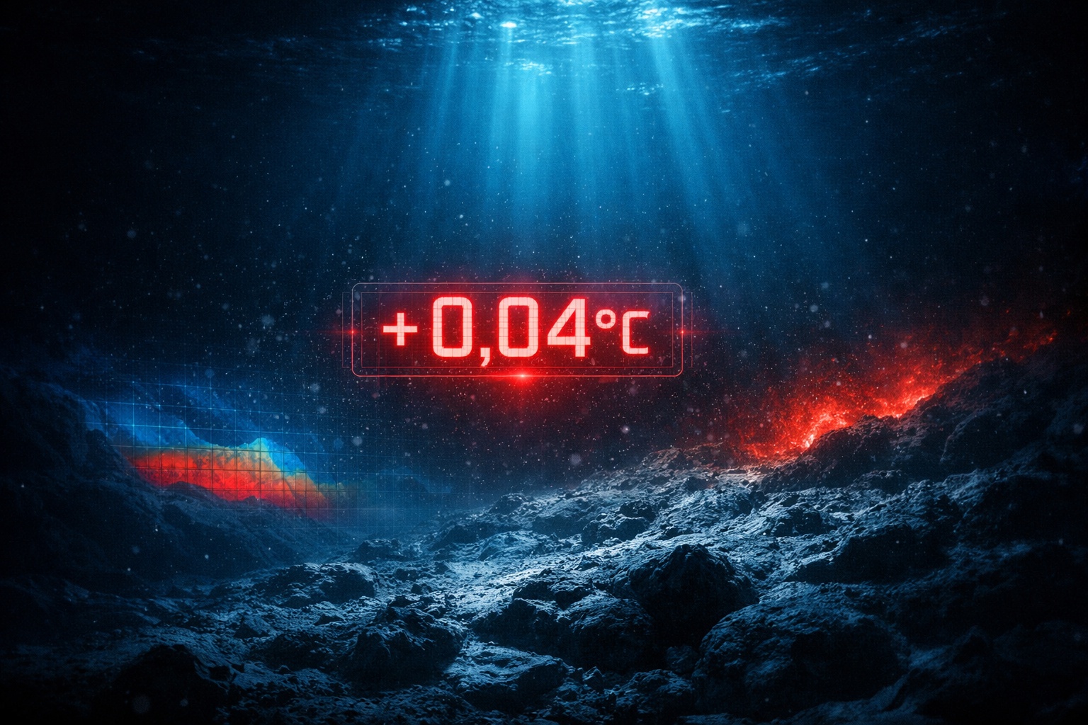 Cientistas emitem alerta após detectarem aquecimento a 4.000 metros de profundidade, com aumento de até 0,04 °C em águas abissais que absorvem mais de 90% do excesso de calor do planeta