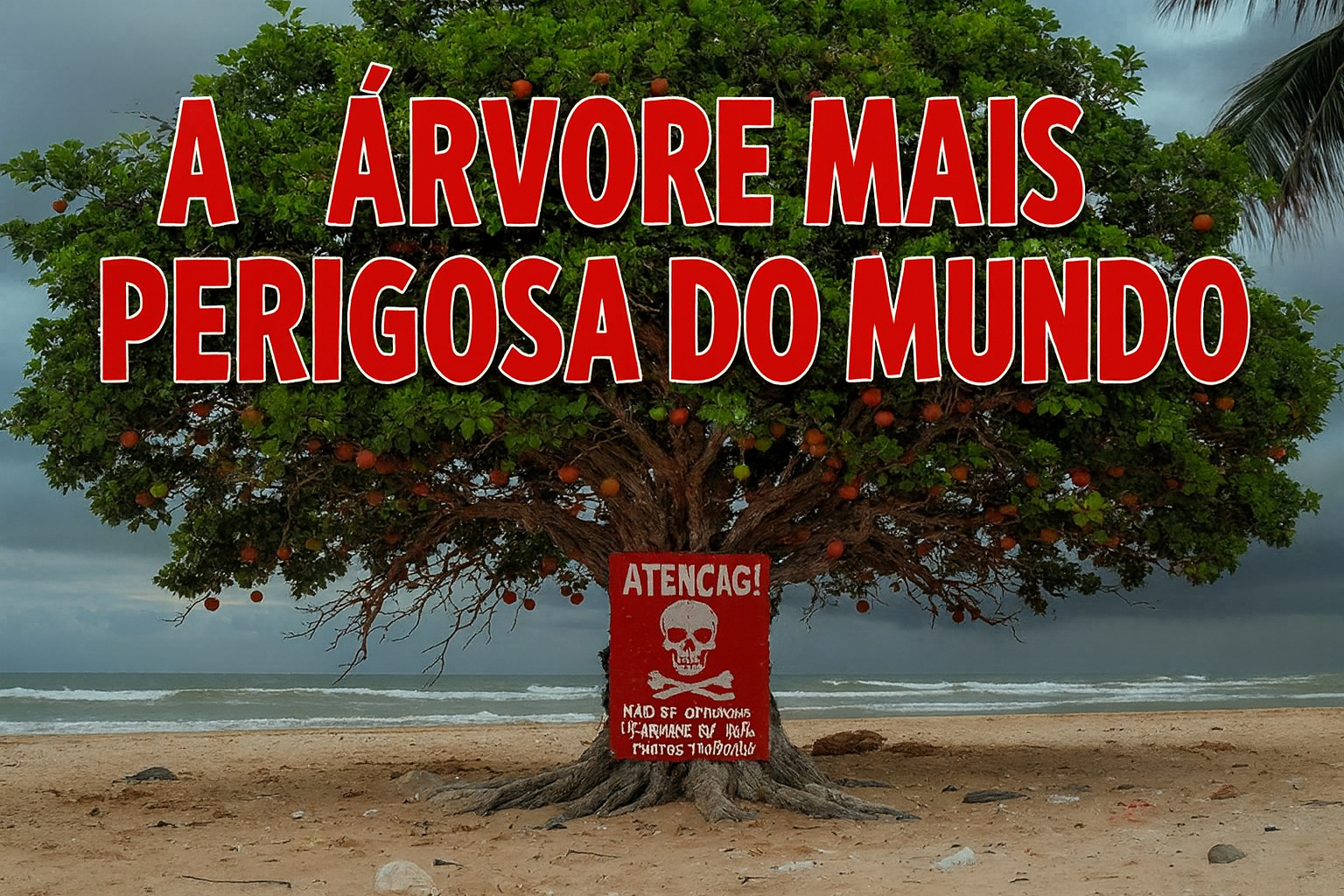 Essa árvore é tão venenosa que até a sombra dela mata: Manchineel, da Flórida e Caribe tem seiva que causa queimaduras químicas instantâneas, frutos 'maçã da morte' que matam em horas, e fumaça tóxica que cega se queimada - Guinness confirma como mais perigosa do mundo