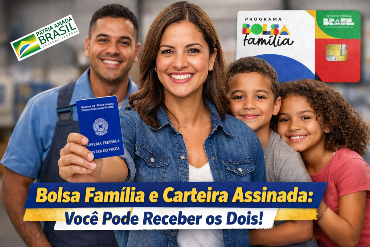 Pouca gente sabe mas quem recebe Bolsa Família pode trabalhar com carteira assinada e receber o benefício
