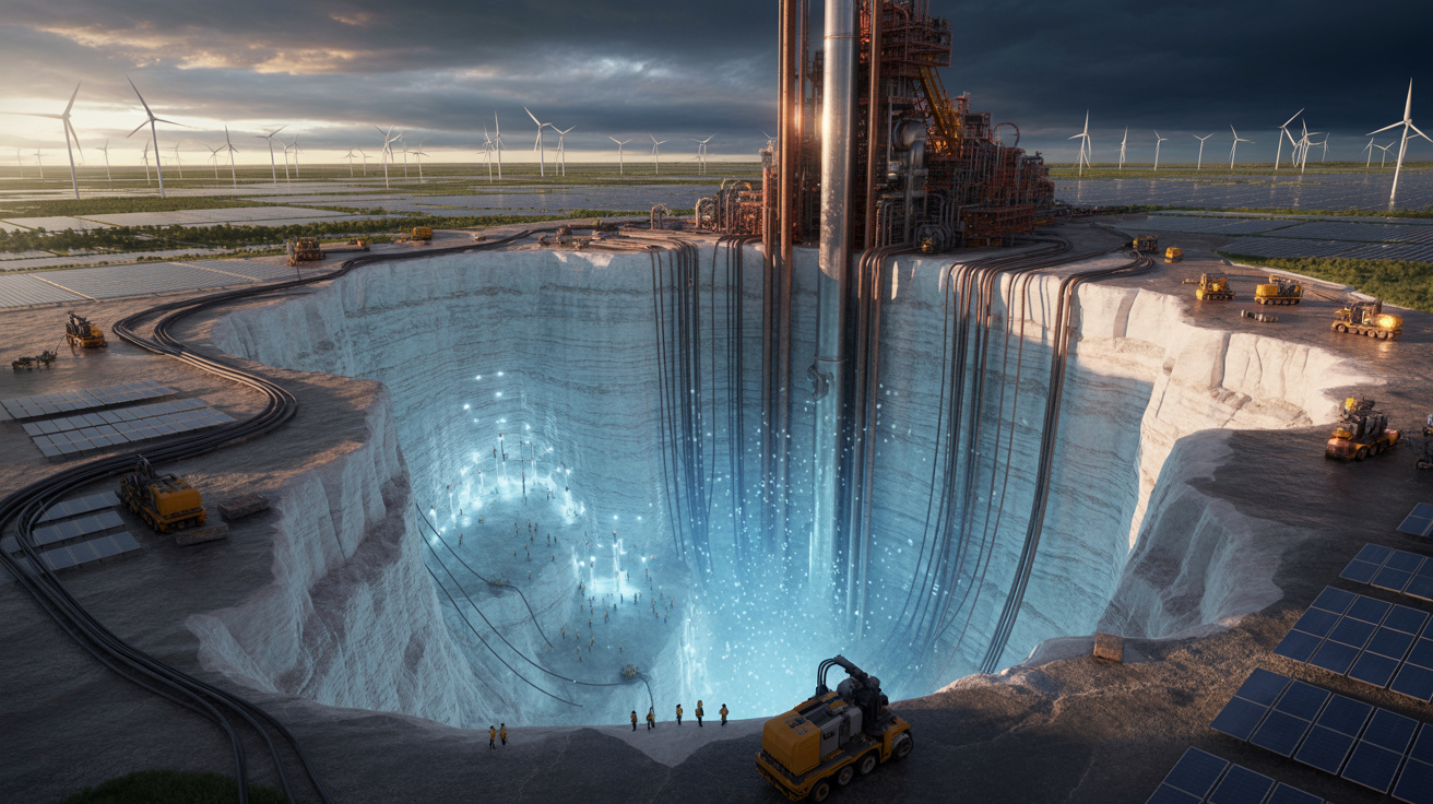 A Alemanha perfura cavernas salinas a mais de 1.000 metros de profundidade para armazenar hidrogênio verde em escala industrial: megaprojetos subterrâneos podem guardar centenas de gigawatts-hora e equilibrar a maior economia da Europa