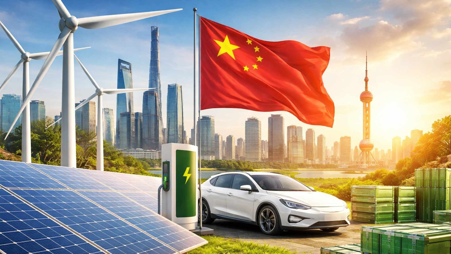 Energia limpa da China atinge 15,4 trilhões de yuans, equivale a 11,4% do PIB e alcança escala comparável à economia do Brasil.