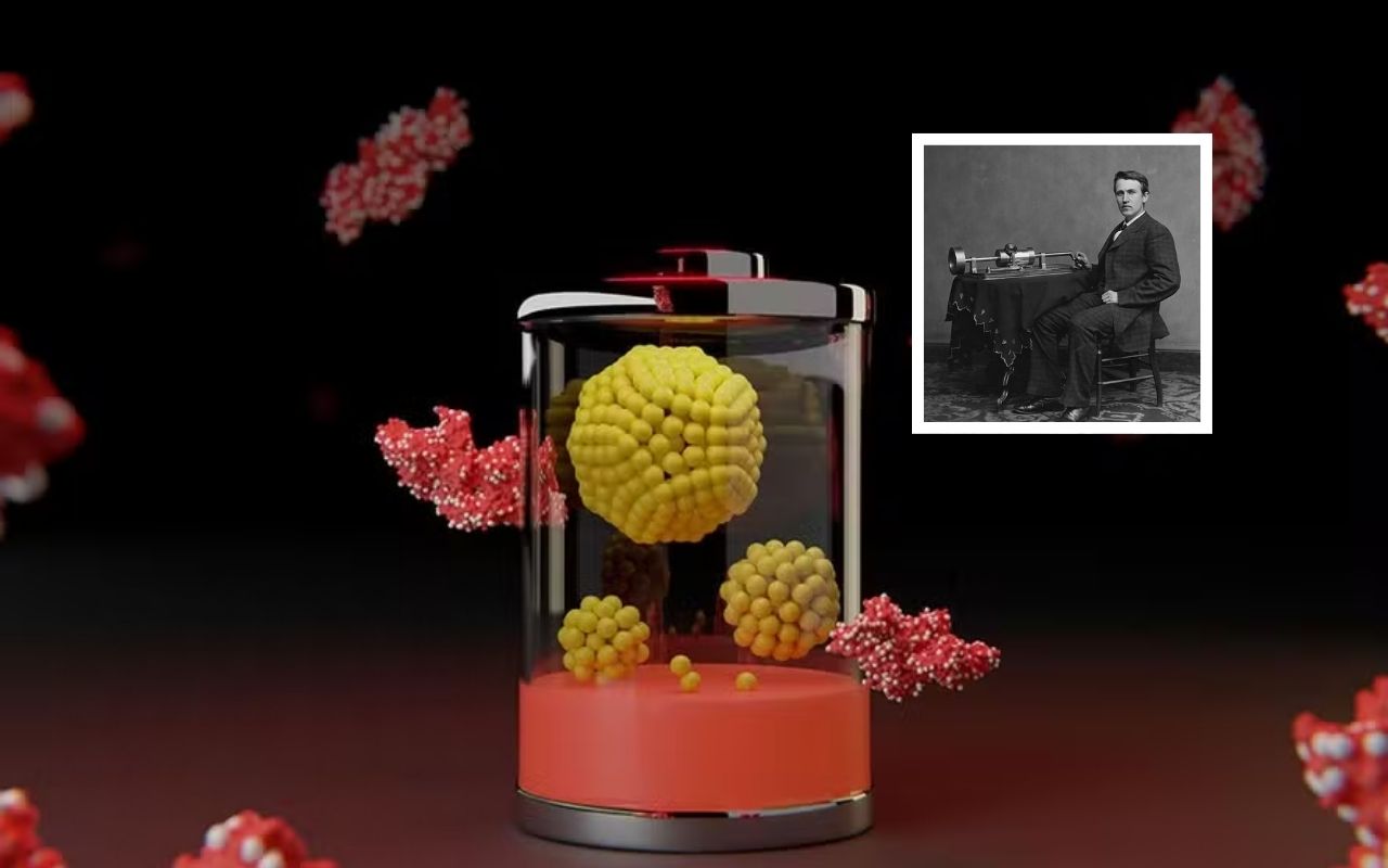 Mais de um século depois, cientistas revivem bateria proposta por Thomas Edison em 1901 e alcançam carregamento ultrarrápido e milhares de ciclos.